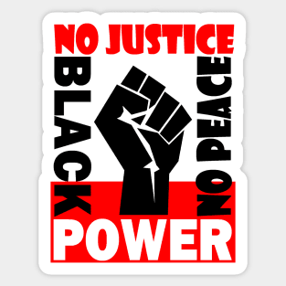 NO JUSTICE! NO PEACE! 2A Sticker